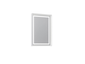 Espejo decorativo de madera «Craft 60 x 90 v2» - 60 x 10 x 90 cm - Blanco mate