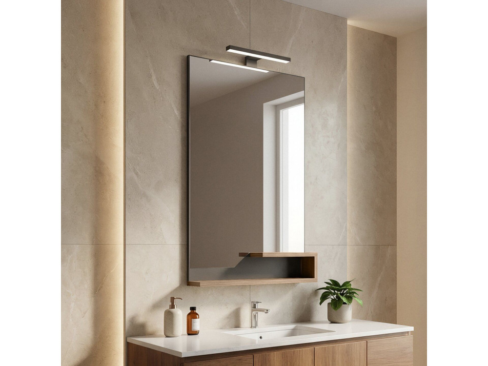 Espejo decorativo de madera «Galia 60» - 60 x 14 x 100 cm - Roble