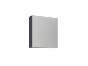 Mueble de baño con espejo «Bari 60» - 60 x 16 x 66 cm - Azul marino mate
