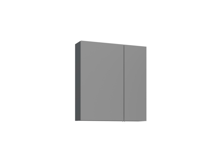 Mueble de baño con espejo «Bari 60» - 60 x 16 x 66 cm - Antracita mate