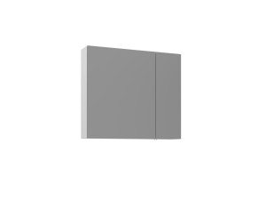 Mueble de baño con espejo «Bari 80» - 75 x 16 x 66 cm - Blanco mate