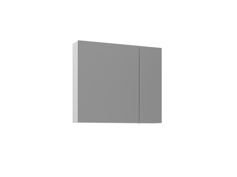 Mueble de baño con espejo «Bari 80» - 75 x 16 x 66 cm - Blanco mate