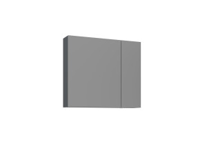 Mueble de baño con espejo «Bari 80» - 75 x 16 x 66 cm - Antracita mate