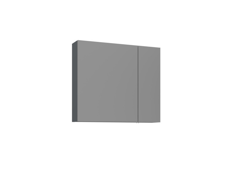 Mueble de baño con espejo «Bari 80» - 75 x 16 x 66 cm - Antracita mate