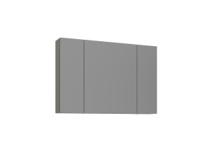 Mueble de baño con espejo «Bari 100» - 97 x 16 x 66 cm - Verde mate