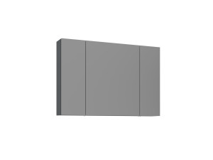 Mueble de baño con espejo «Bari 100» - 97 x 16 x 66 cm - Antracita mate