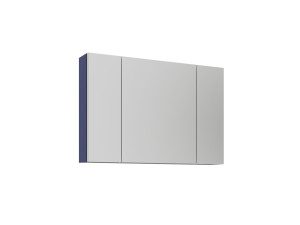 Mueble de baño con espejo «Bari 100» - 97 x 16 x 66 cm - Azul marino mate