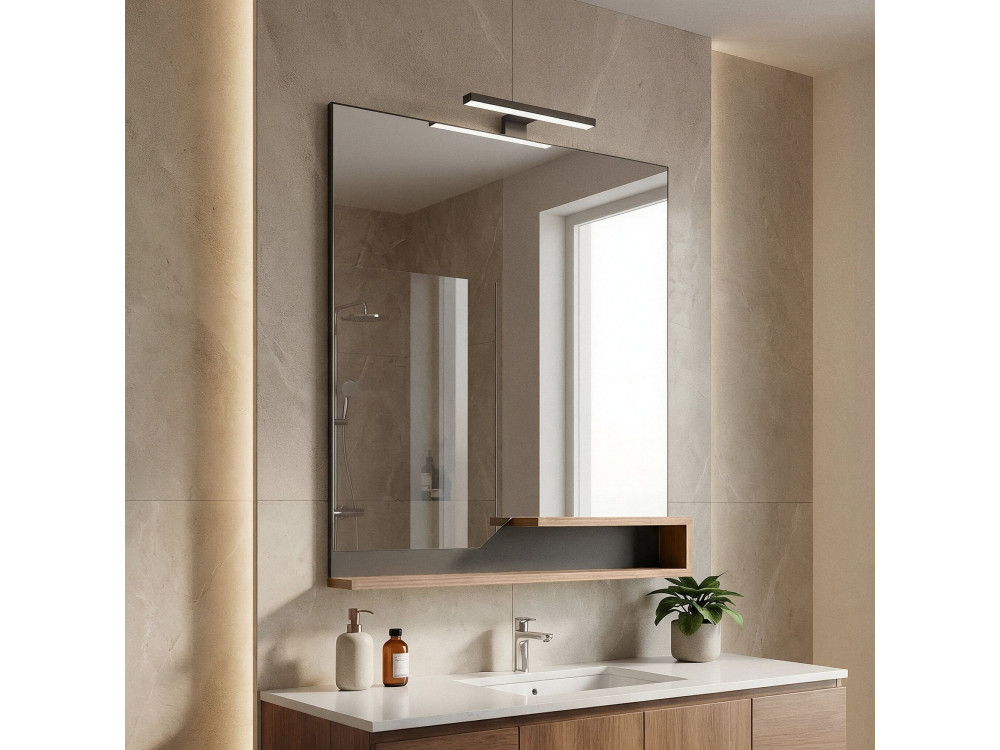 Espejo decorativo de madera «Galia 80» - 60 x 14 x 100 cm - Roble