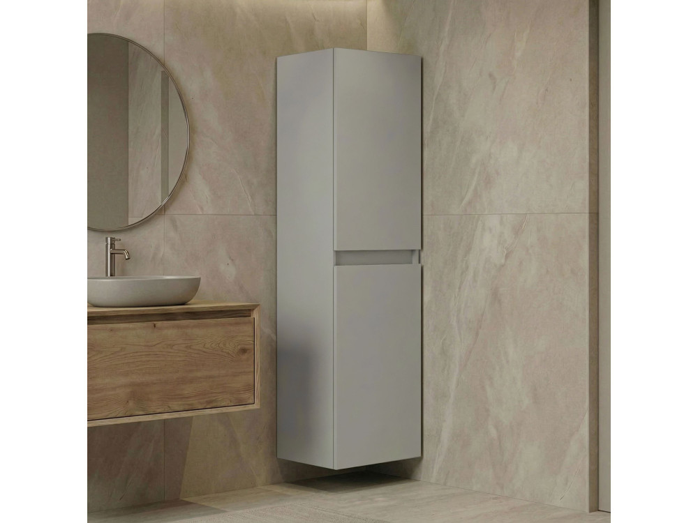 Armario de baño «Nest 40 v2» - 40 x 32 x 138 cm - Cachemira mate