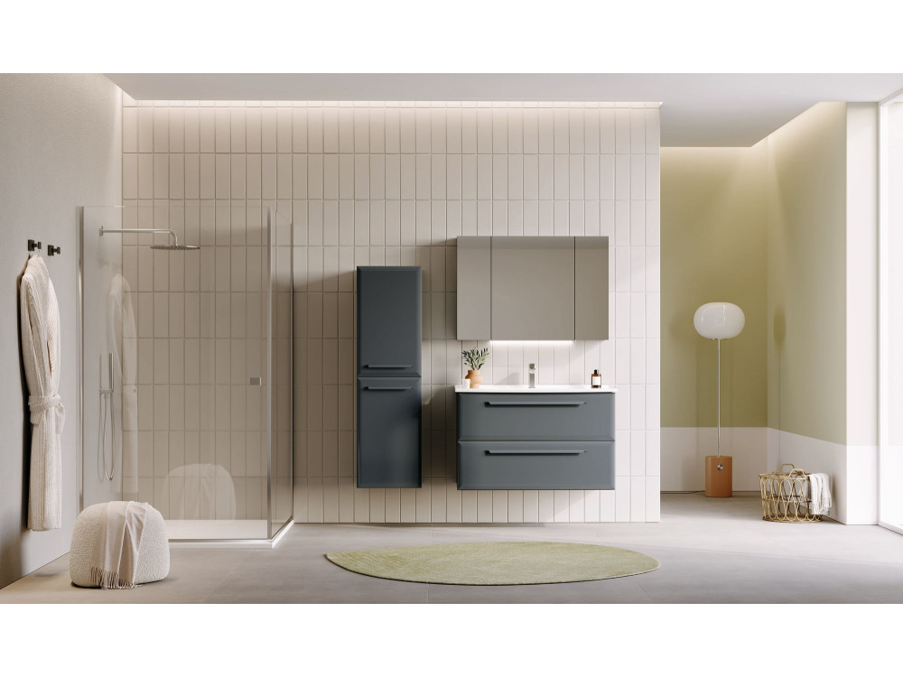 Armario de baño «Nuvola 40 v3» - 40 x 32 x 138 cm - Antracita