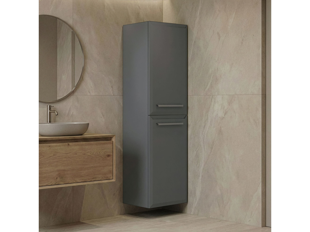 Armario de baño «Nuvola 40 v3» - 40 x 32 x 138 cm - Gris