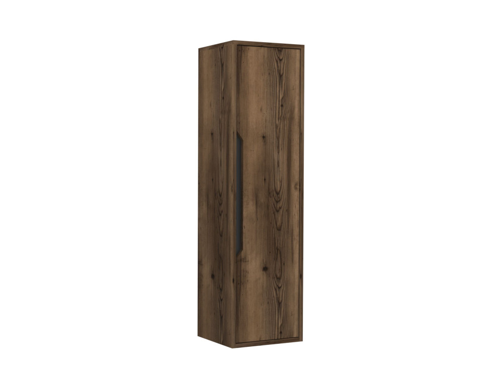 Armario de baño «Galia 40» - 40 x 30 x 138 cm - Nogal oscuro