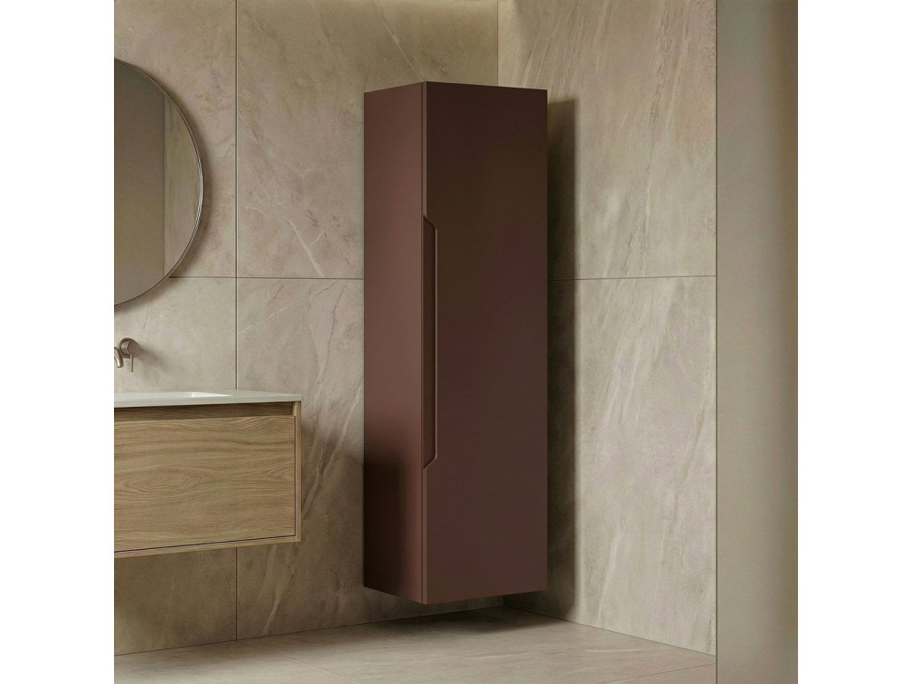 Armario de baño «Messina 40» - 40 x 32 x 138 cm - Rojo mate