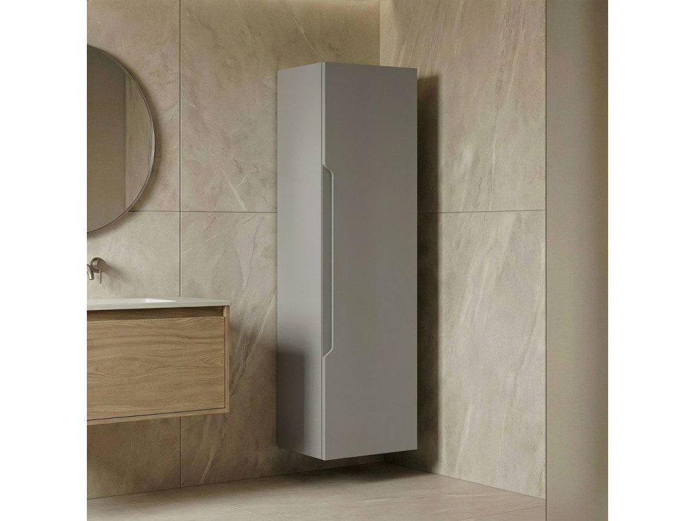 Armario de baño «Messina 40» - 40 x 32 x 138 cm - Cachemira mate