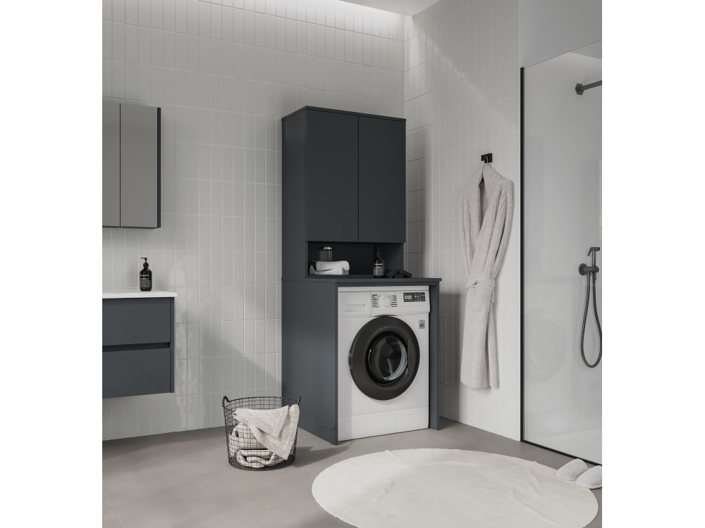Armario de baño «Bosco Lume 70» - 70 x 36 x 100 cm - Antracita mate