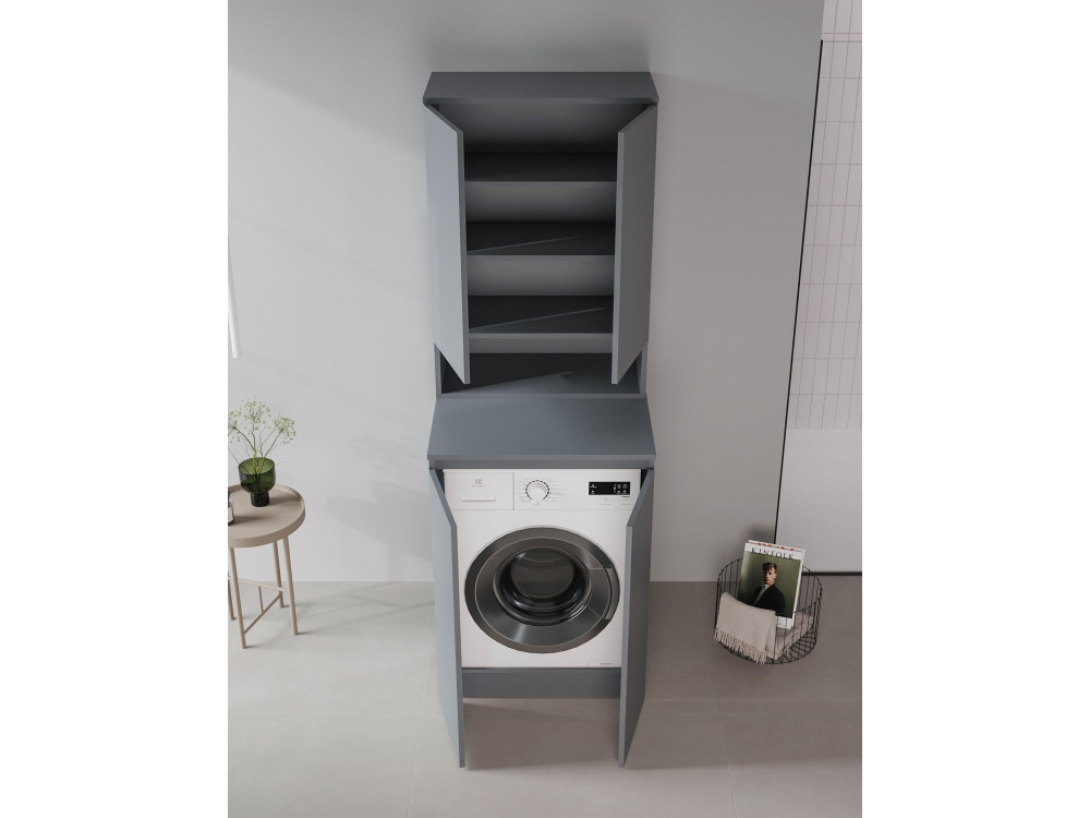 Armario de baño «Bosco Lume 70» - 70 x 36 x 100 cm - Antracita mate