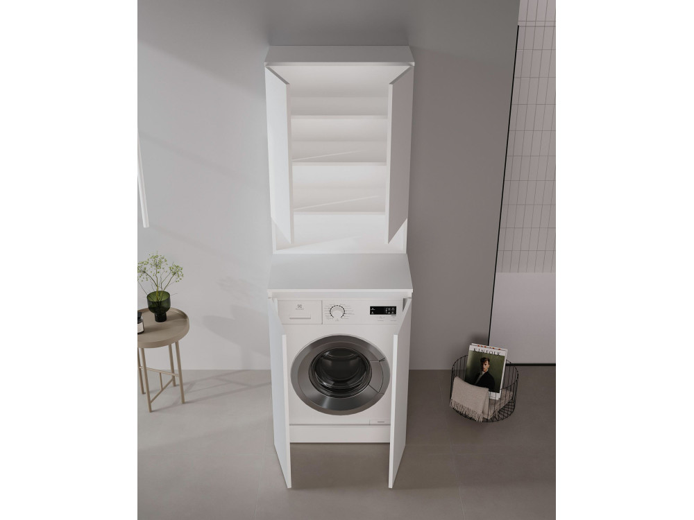 Armario de baño «Bosco Lume 70» - 70 x 36 x 100 cm - Blanco mate