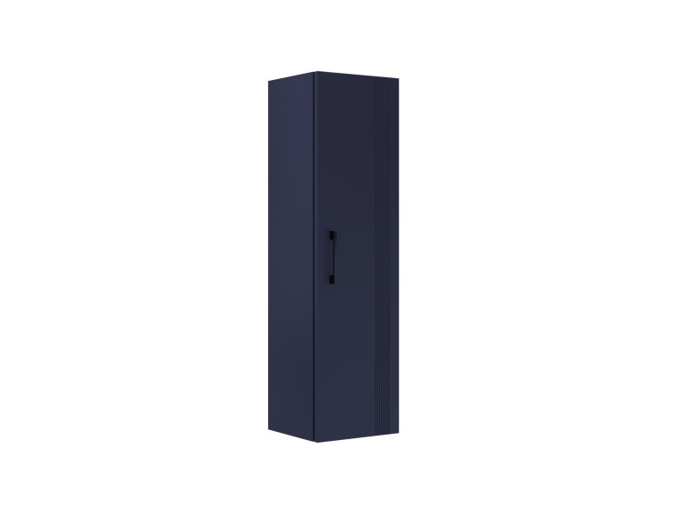 Armario de baño «Bari 40» - 40 x 32 x 138 cm - Azul marino mate