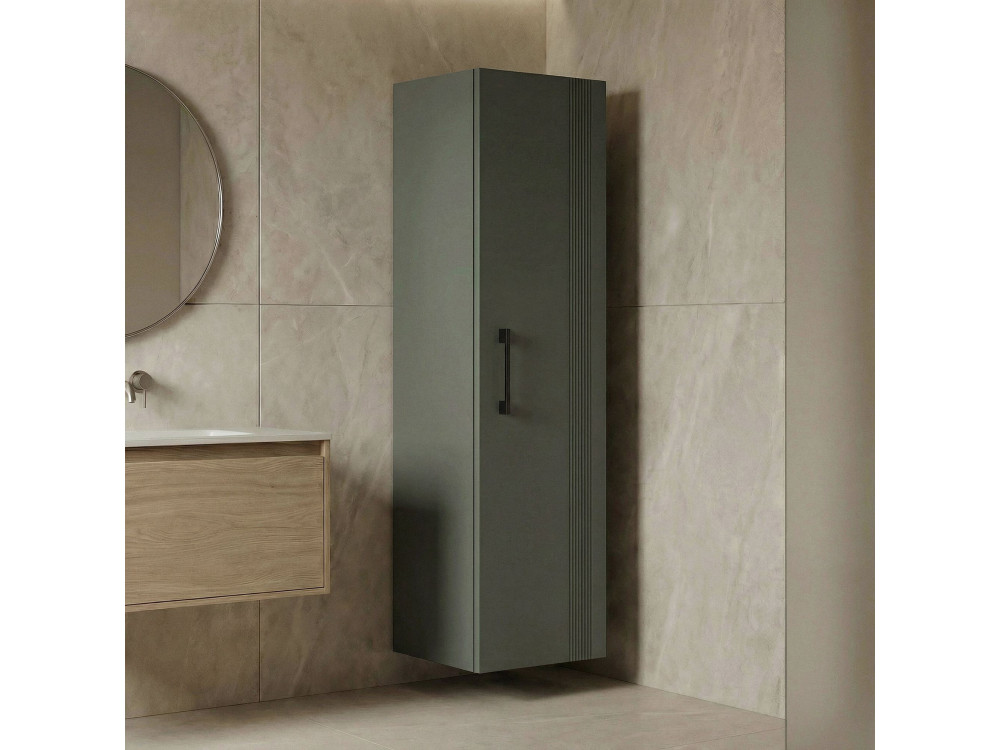 Armario de baño «Bari 40» - 40 x 32 x 138 cm - Verde mate