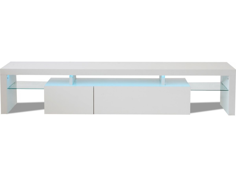 Tina" Soporte para TV LED lacado - 187,5 x 34 x 38 cm - Blanco