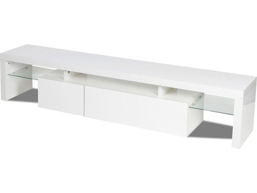 Tina" Soporte para TV LED lacado - 187,5 x 34 x 38 cm - Blanco