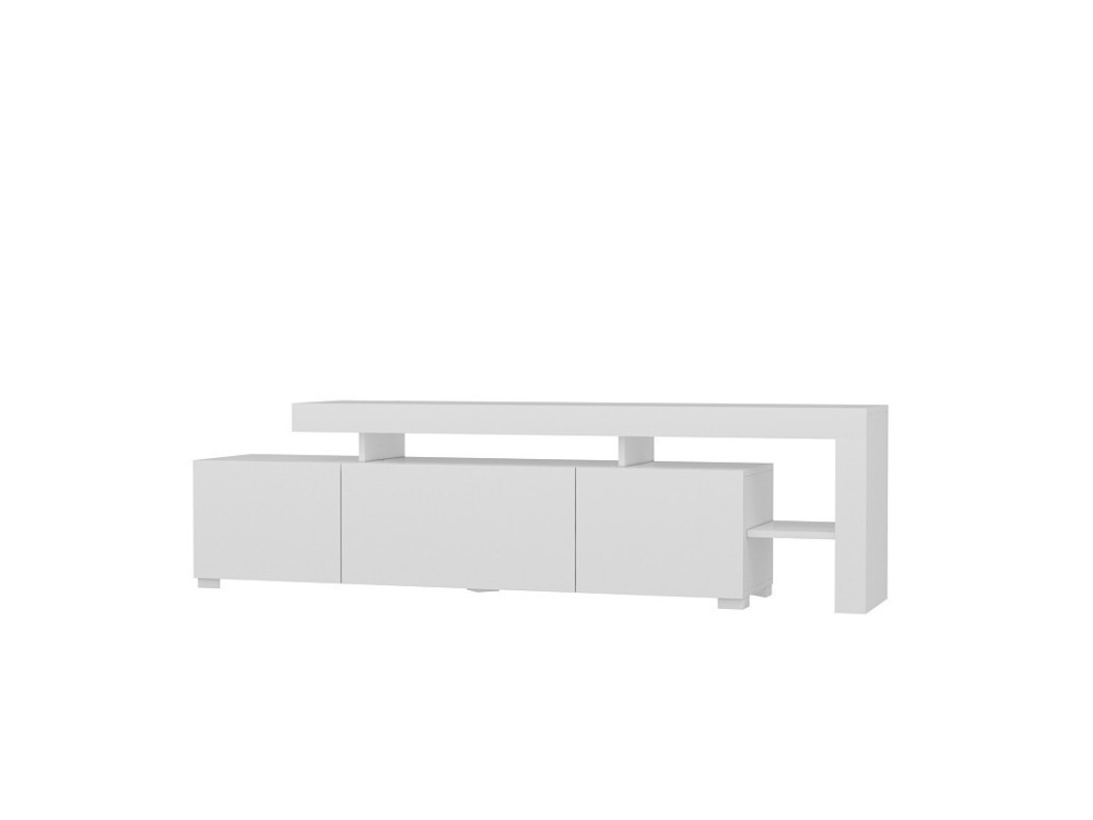 Soporte de TV de madera "Beliz" 192 x 37 x 53 cm - Blanco