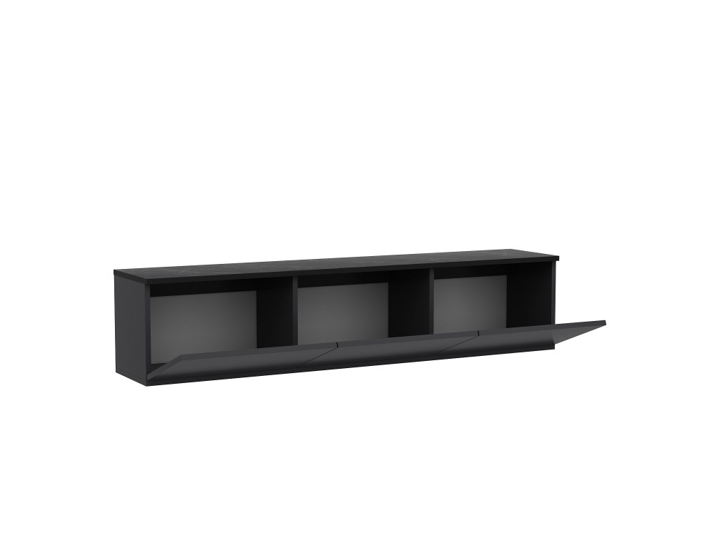 Soporte de TV de madera "Neon" - 160 x 32 x 35 cm - Antracita