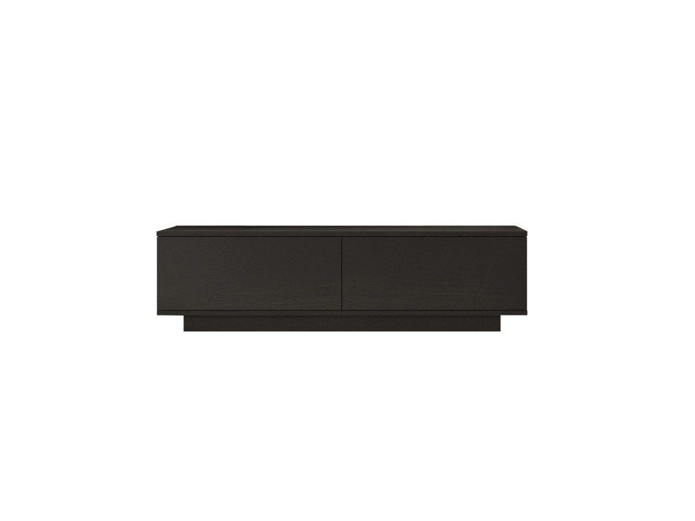 Soporte de TV de madera "FN1" - 140 x 35 x 38 cm - Negro