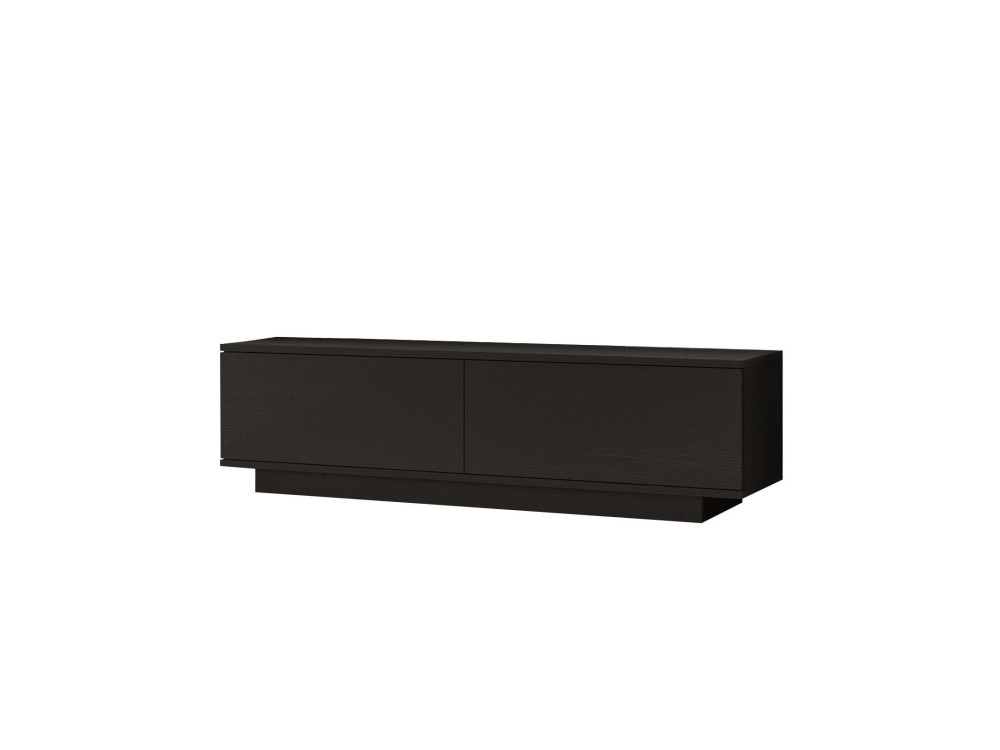 Soporte de TV de madera "FN1" - 140 x 35 x 38 cm - Negro