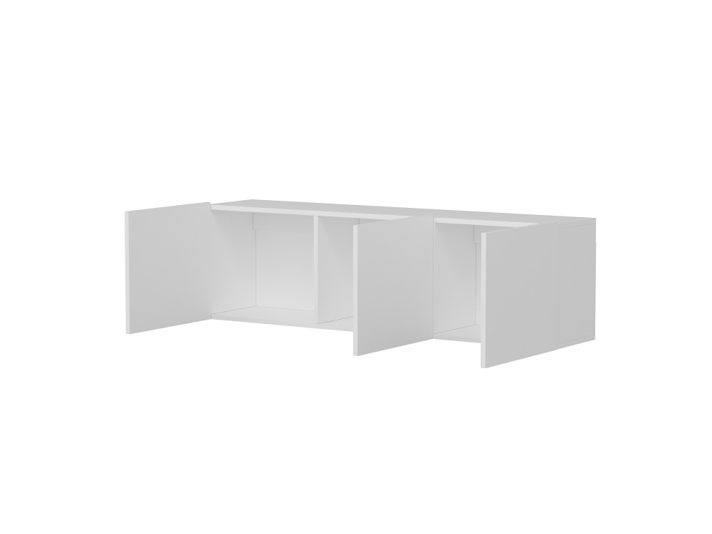 Soporte de TV de madera "Blanco" - 150 x 31 x 44 cm - Blanco