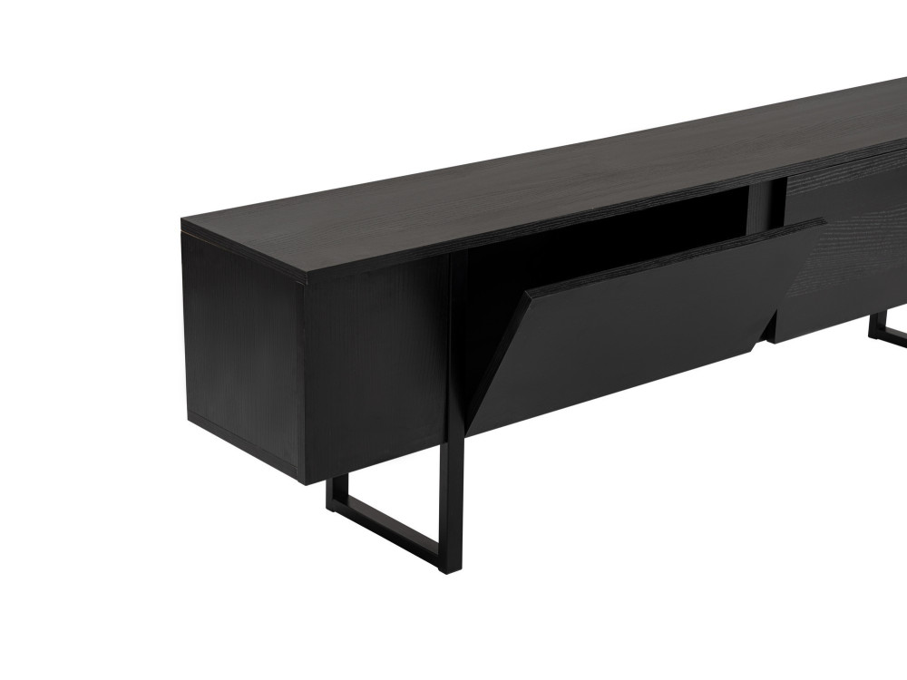 Soporte de TV de madera "Serenity" - 180 x 29 x 50 cm - Negro