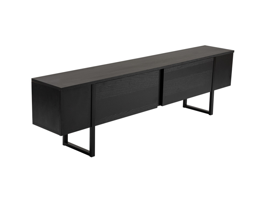 Soporte de TV de madera "Serenity" - 180 x 29 x 50 cm - Negro