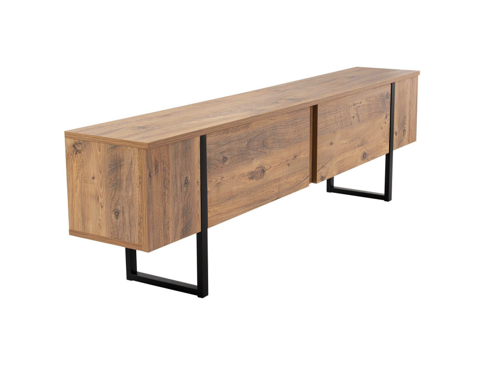 Mueble TV de madera "Serenity" 180 x 30 x 50 cm - Pino Atlántico
