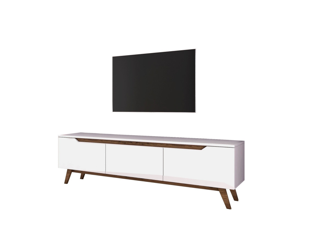 Soporte de TV de madera "Digi" - 180 x 35 x 48 cm - Marrón