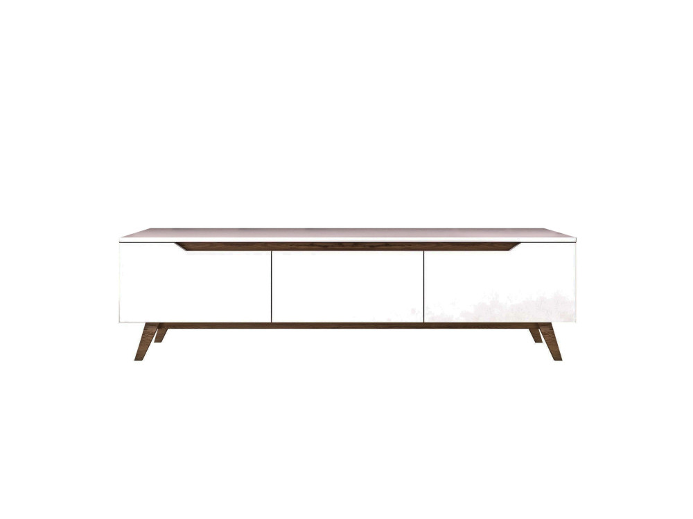 Soporte de TV de madera "Digi" - 180 x 35 x 48 cm - Marrón