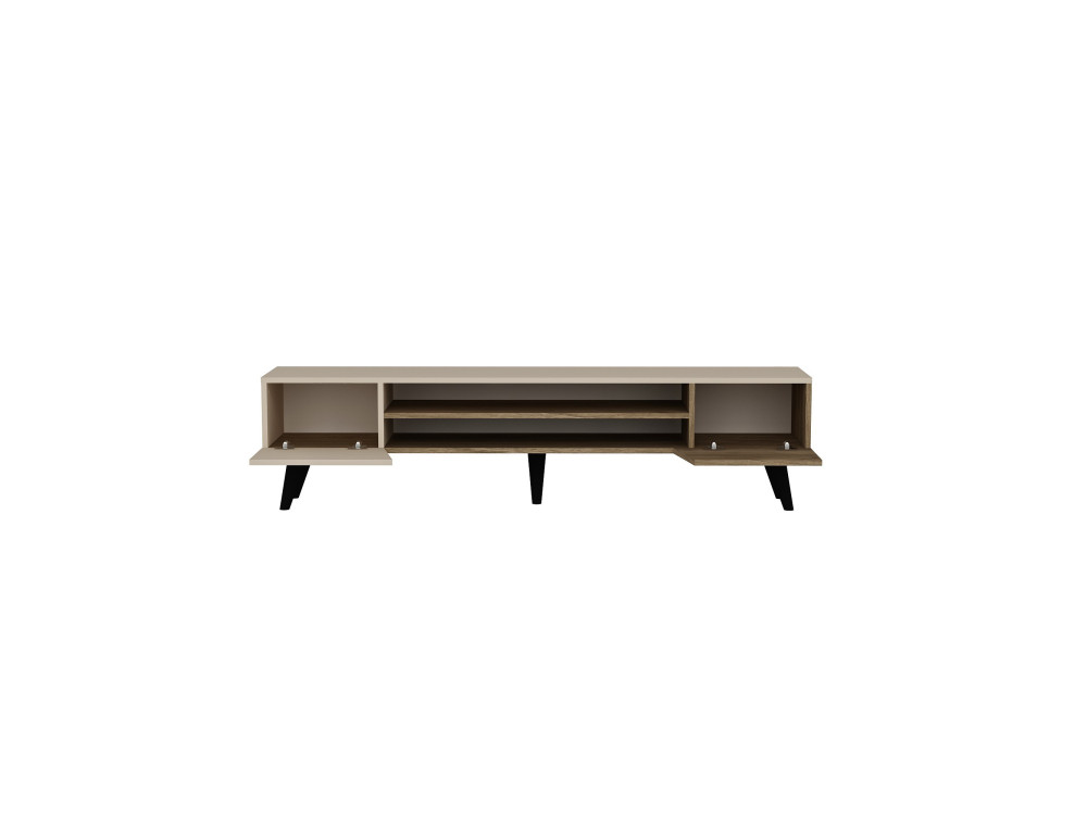 Soporte de TV de madera "Clark" - 180 x 37 x 45 cm - Marrón