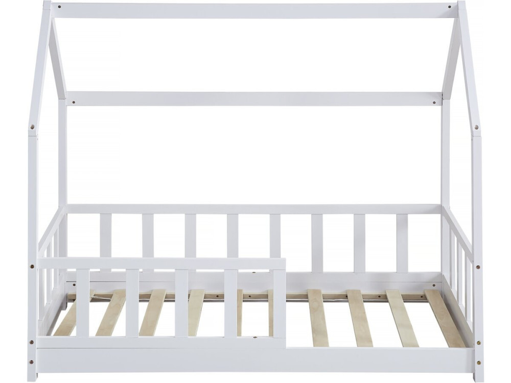 Cama-cabina de madera "Charlotte" - Blanco - 80 x 160 cm
