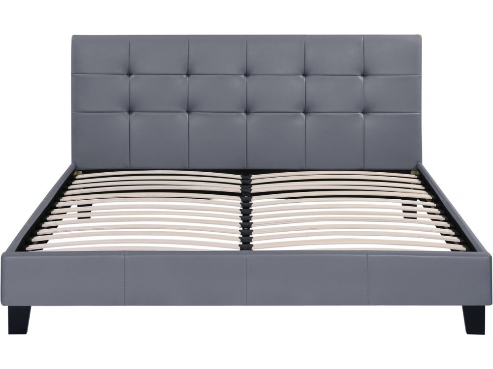 Cama "Julia" color Gris - 140 x 190 cm