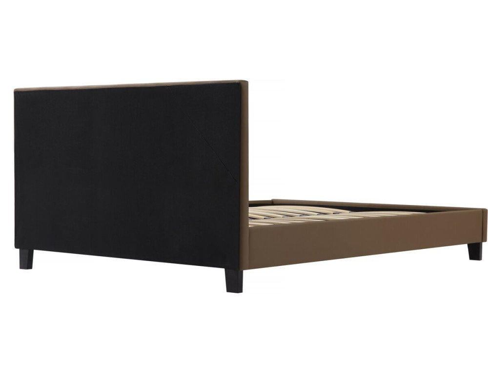 Cama LED "María" - 140 x 190 cm - Color topo