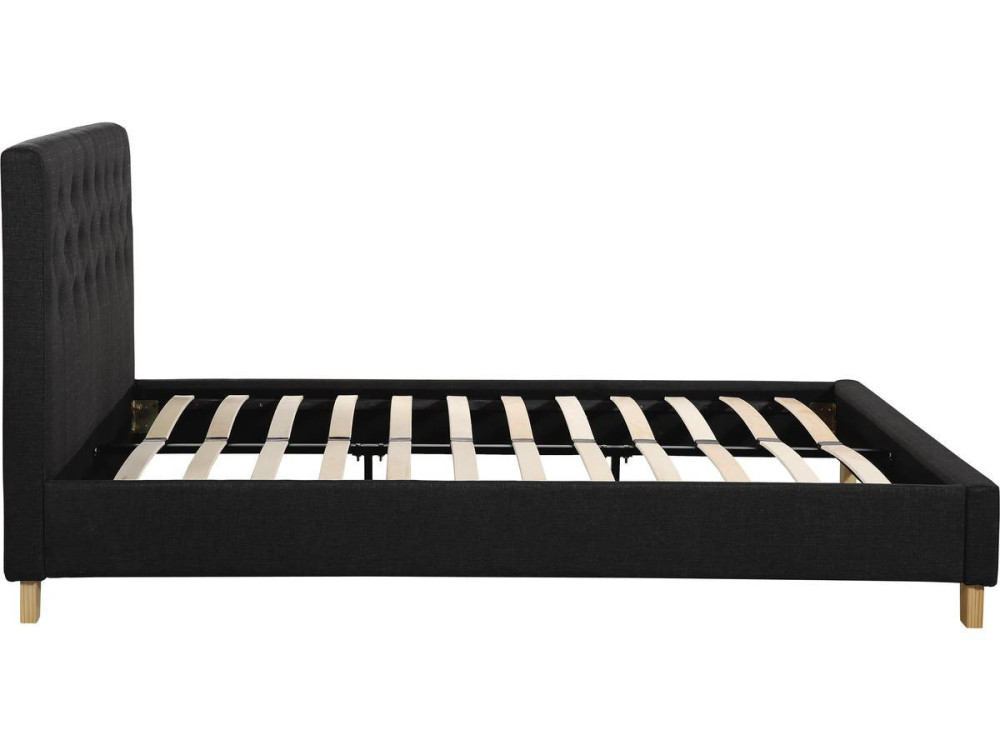 Cama "EMMY" - 140 x 190 cm - Gris