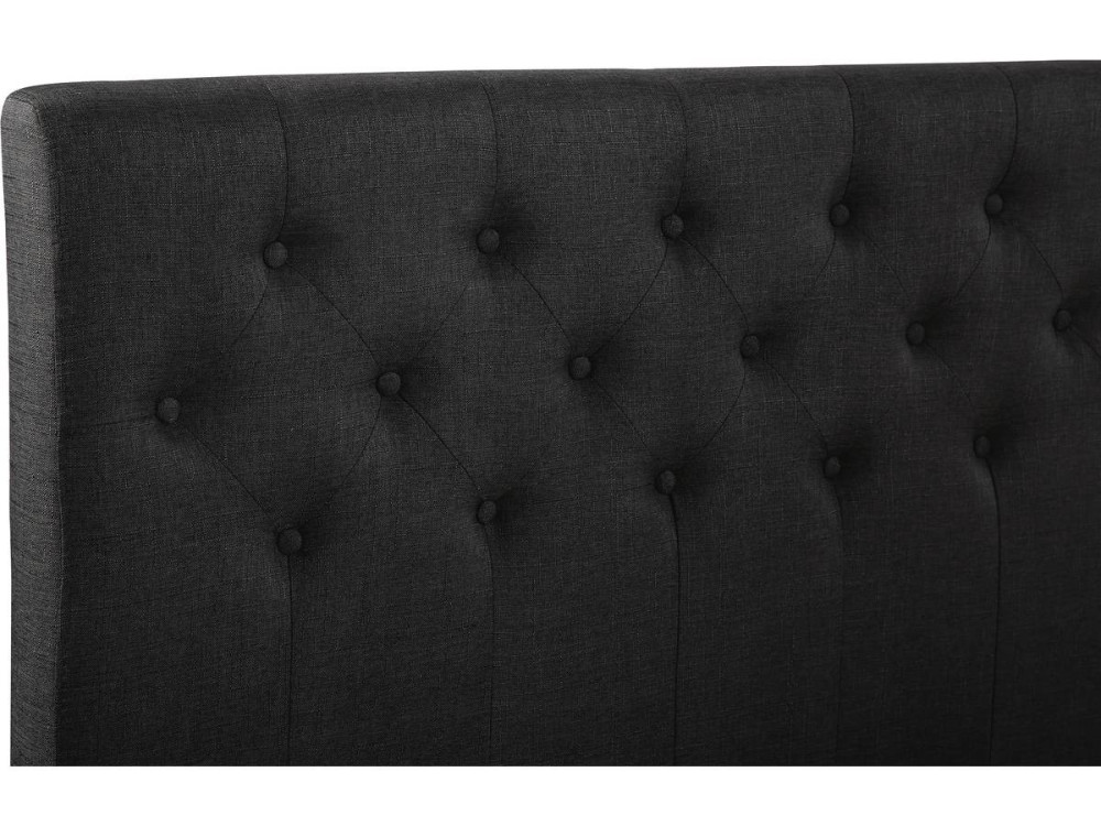 Cama "EMMY" - 140 x 190 cm - Gris