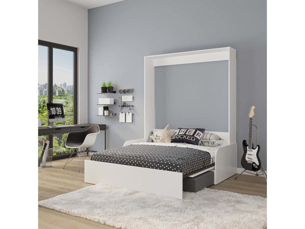 Cama abatible NYD SOFA 5" - 160 X 200 cm - Blanco