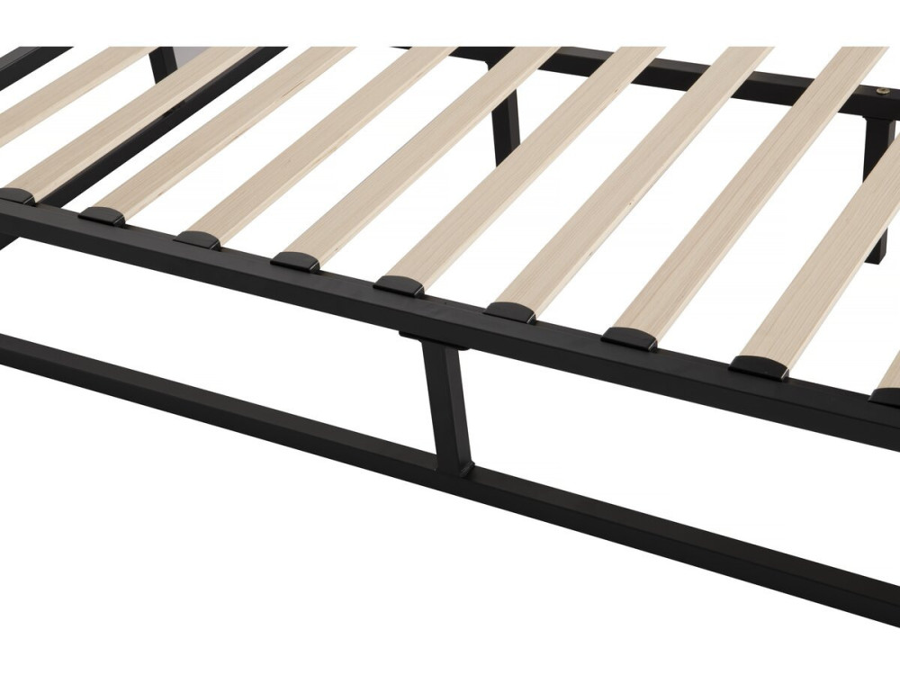 Somier de metal 140 x 190 cm - Negro