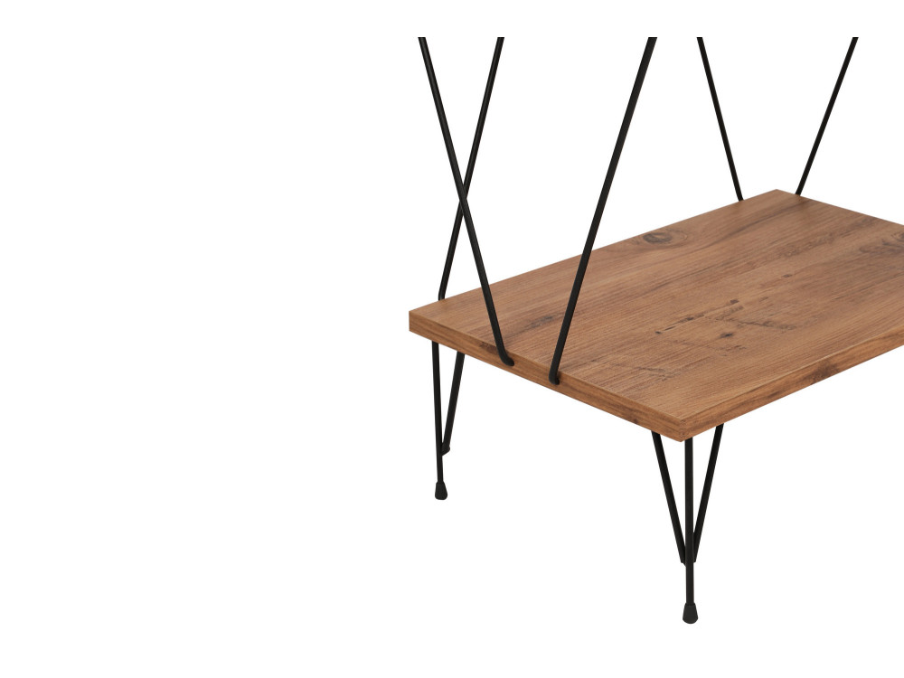 Librería de madera "Balaban" - 46 x 30 x 165 cm - Marrón