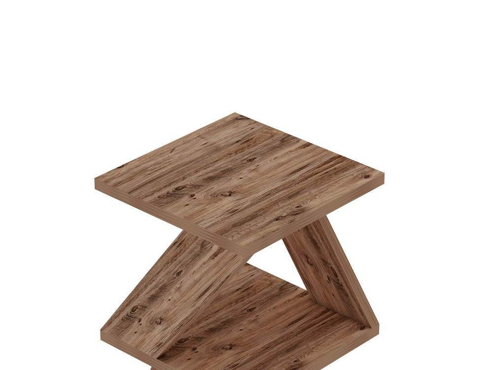 Mesa auxiliar de madera "Albeni" - 29 x 29 x 54 cm - Pino Atlántico