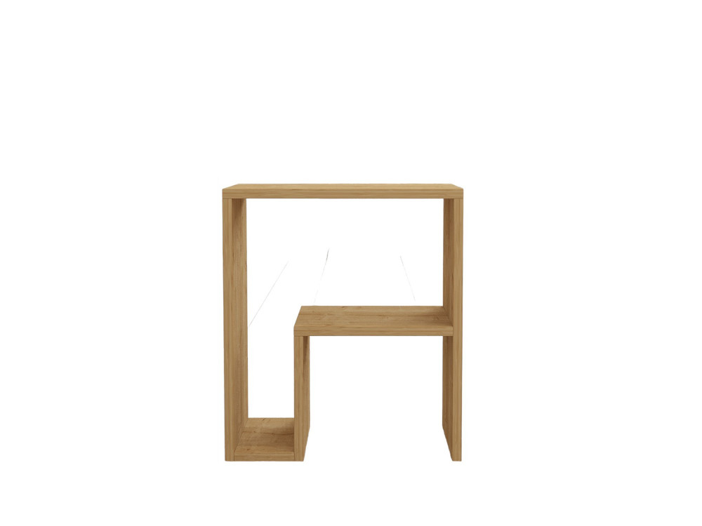 Mesa auxiliar de madera "Yepa" - 45 x 29 x 51 cm - Roble zafiro
