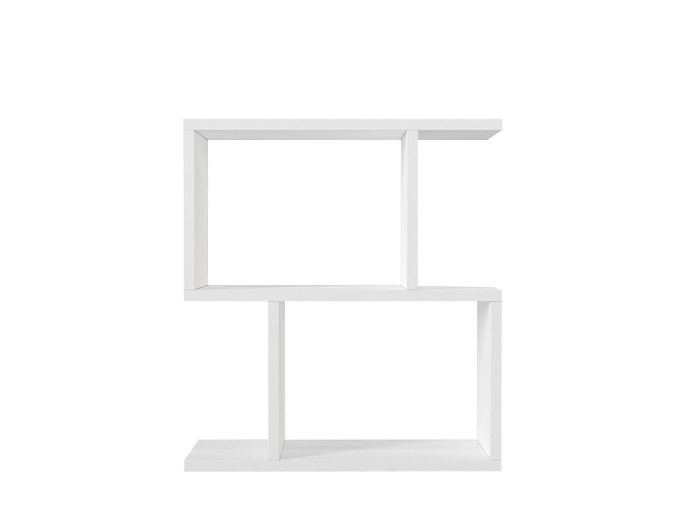 Mesa auxiliar de madera "Karinus" - 50 x 17 x 55 cm - Blanco