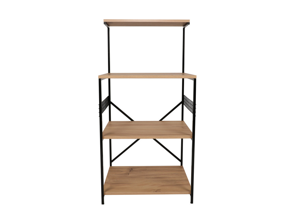 Armario de madera multiusos "Anemon" - 60 x 45 x 124 cm - Marrón
