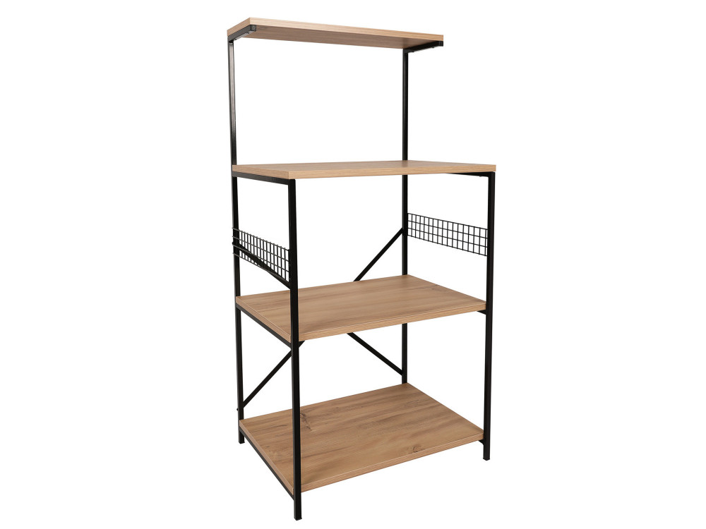 Armario de madera multiusos "Anemon" - 60 x 45 x 124 cm - Marrón