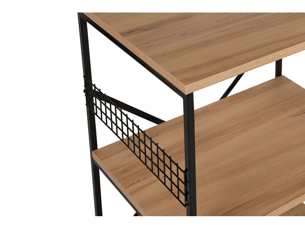 Armario de madera multiusos "Anemon" - 60 x 45 x 124 cm - Marrón